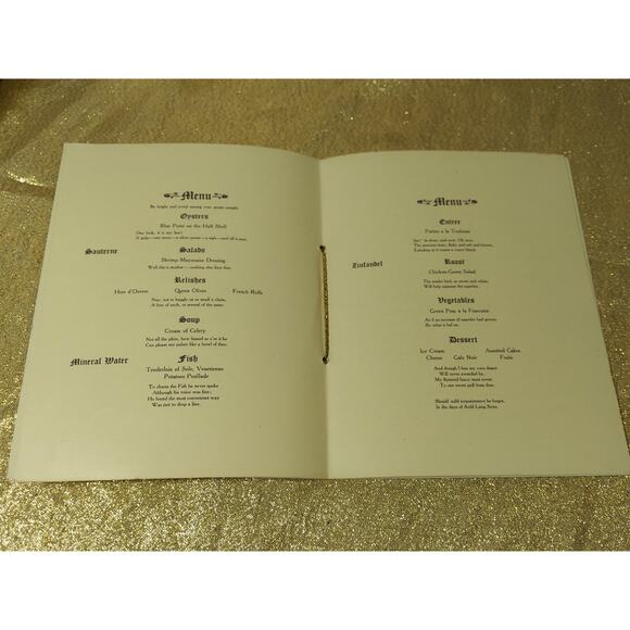 RARE Program Menu, 1908 Grand Banquet Supreme Chief Ranger Foresters Of America - Picture 8 of 11